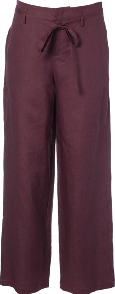 Loire Trousers Maroon Linnen