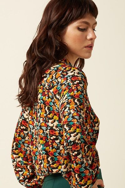 Maisie Blouse Mauve Multi Color