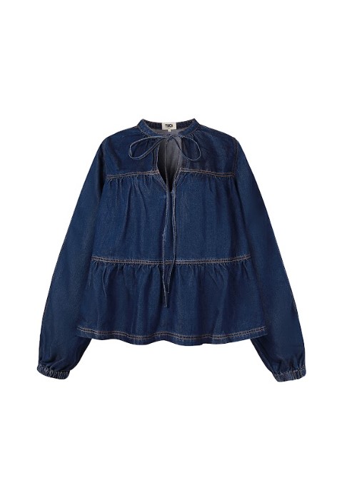 Blouse Denim Blue Jean