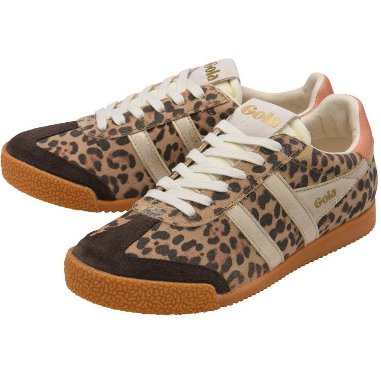 Elan Safari Trainer Leopard Mocha Gold Terracotta