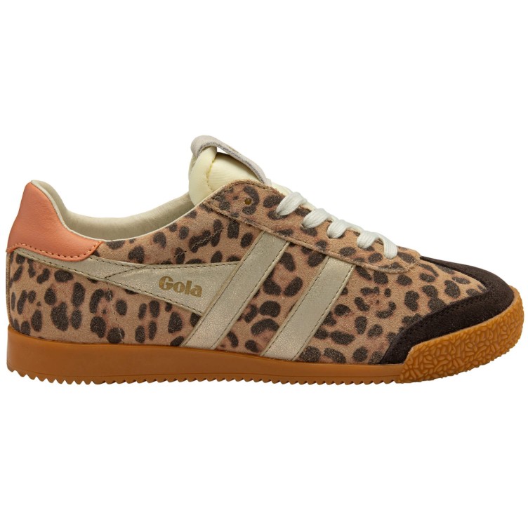 Elan Safari Trainer Leopard Mocha Gold Terracotta