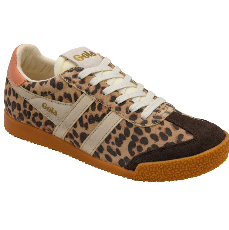Elan Safari Trainer Leopard Mocha Gold Terracotta