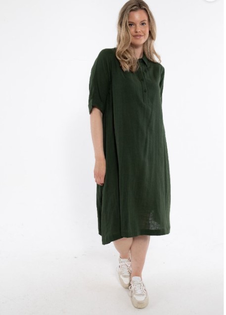 Dananae Cloth Dress Dark Army