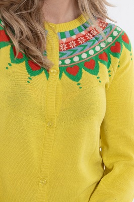 Danesweatheart Cardigan Faded yellow