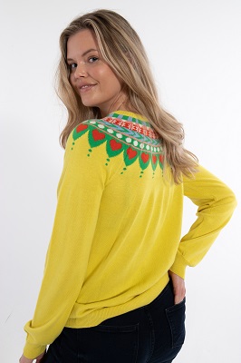 Danesweatheart Cardigan Faded yellow