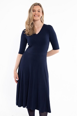 Danandersen Viscose Dress  Navy