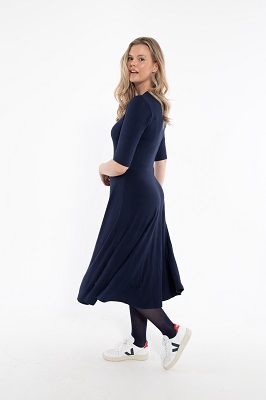 Danandersen Viscose Dress  Navy