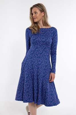 Danesigrid interlock Dress Deep marine Fleur