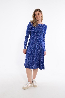 Danesigrid interlock Dress Deep marine Fleur