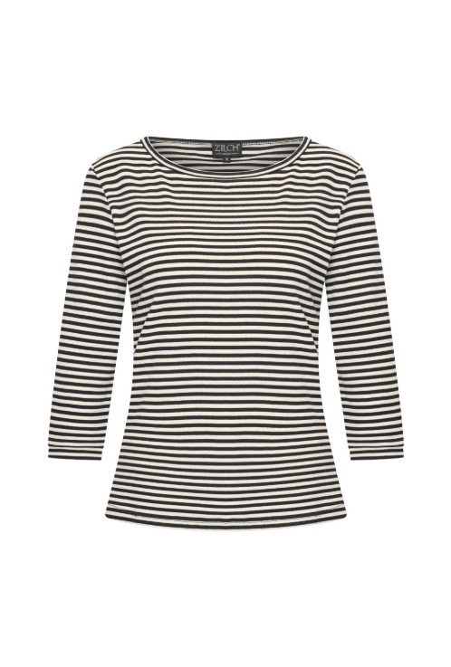 Top Boatneck Two Tone Black