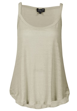 Singlet linen Ivory