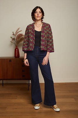 Noor Jacket Fairley Cabernet Red