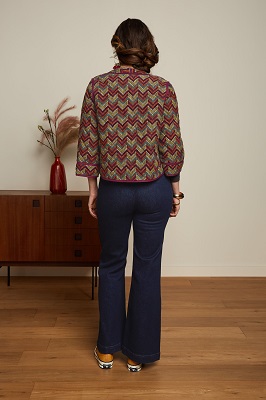 Noor Jacket Fairley Cabernet Red