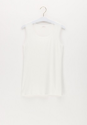 Perfect Line Cotton Tank Top White