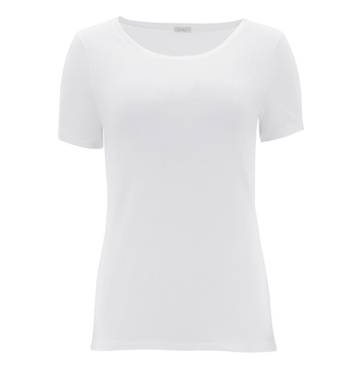 Perfect Line Cotton T Shirt Short Sleeve White