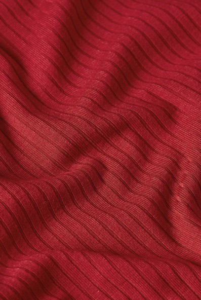 Carice Top Uni Rib Chili Red
