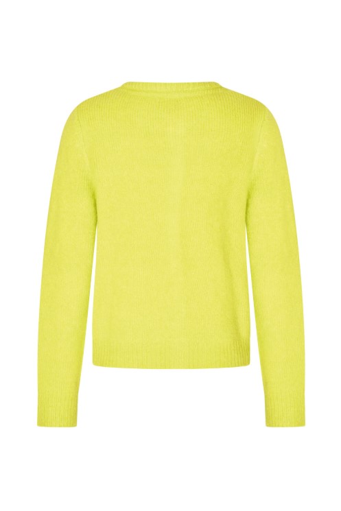 Cardigan Roun Neck Bright Lemon