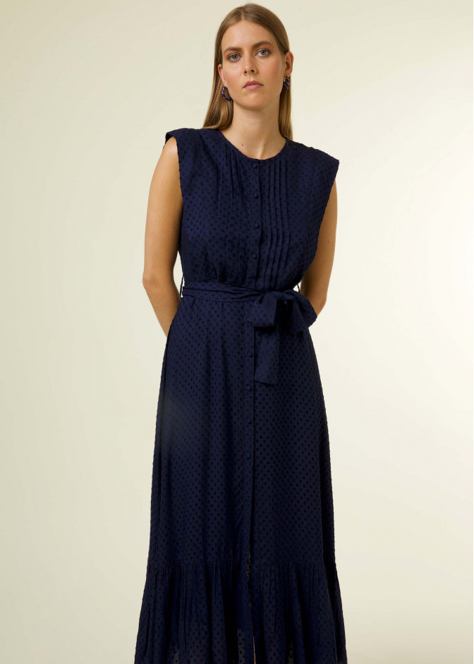 Robe Arben Long Blue Marine