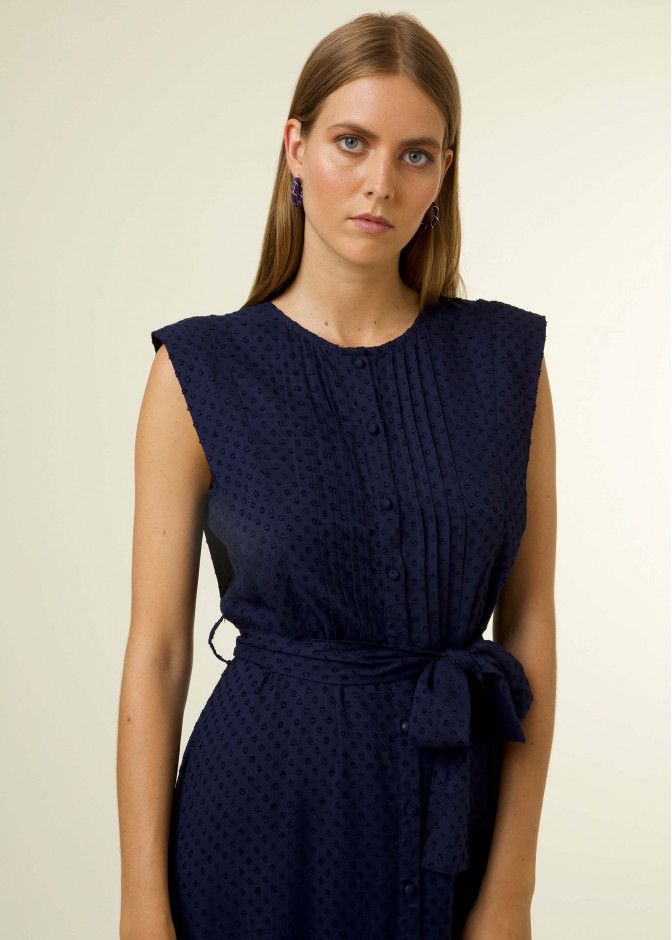 Robe Arben Long Blue Marine