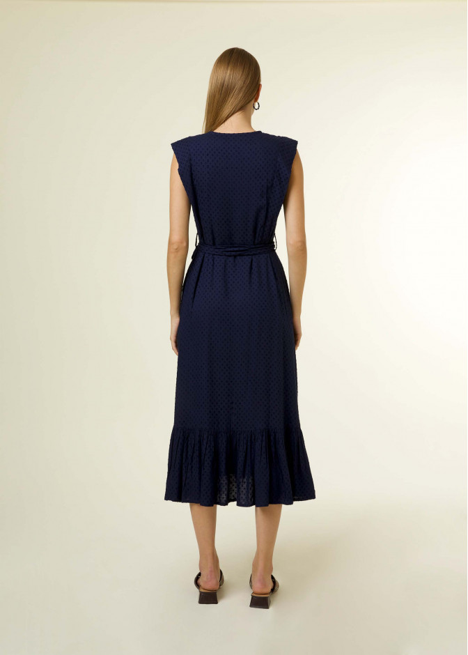Robe Arben Long Blue Marine