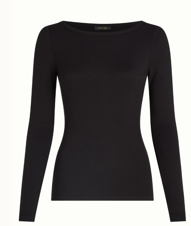 Lili Tee Uni rib Black