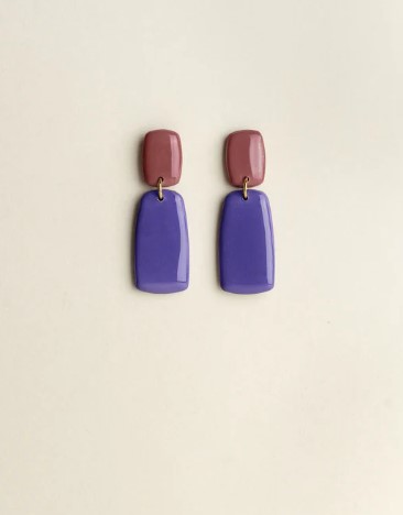 Earrings Juna Mauve Blueberry