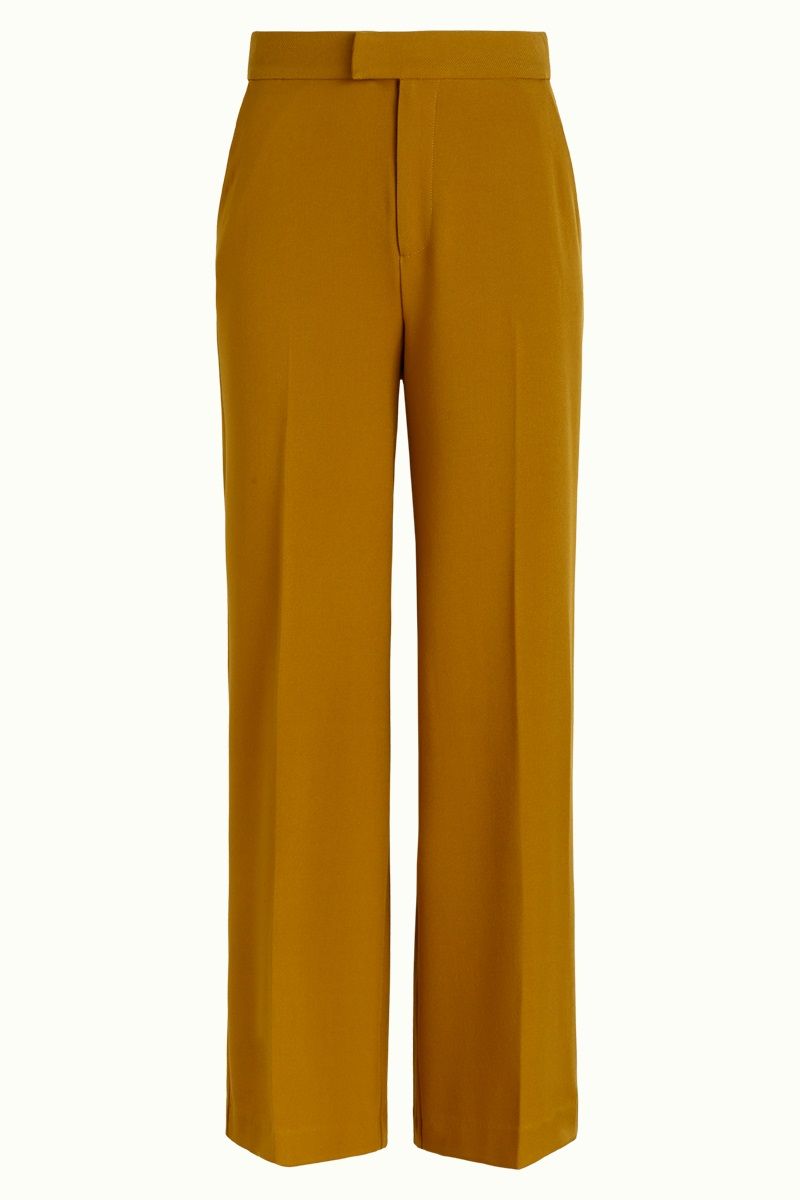 Lisa pants Tuillerie Chatreuse Yellow