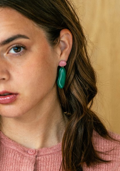 Earrings Nora Bloom Emerald