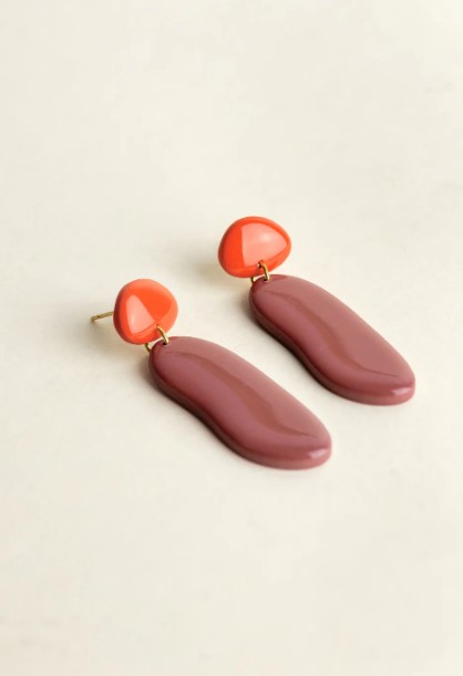 Earrings Nora Sunset Mauve