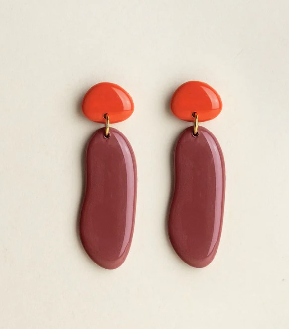 Earrings Nora Sunset Mauve
