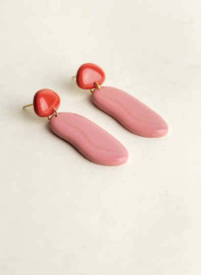 Earrings Nora Red Bloom