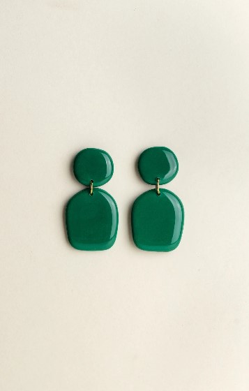 Earrings Nina Emerald