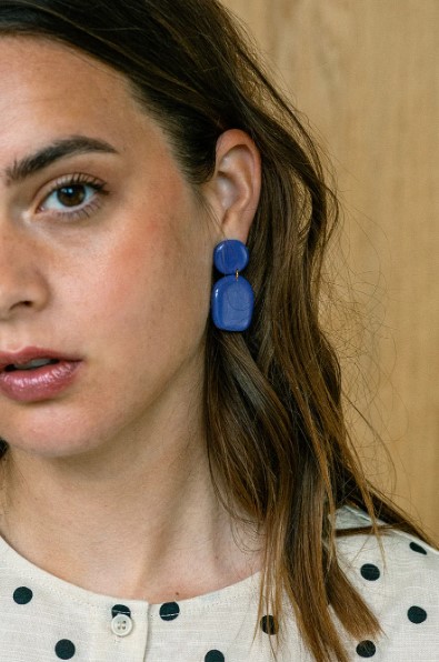 Earrings Nina Blueberry