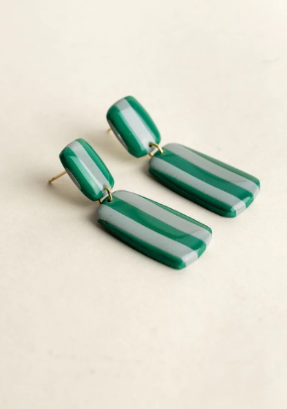 Earrings Julia Emerald Sea