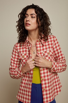 Janice Jacket Nimes Check Red