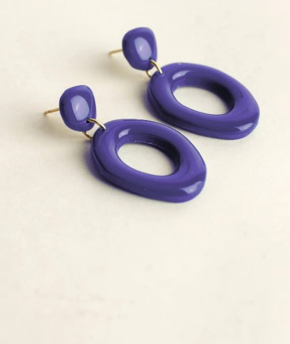 Earrings Elin Blueberry