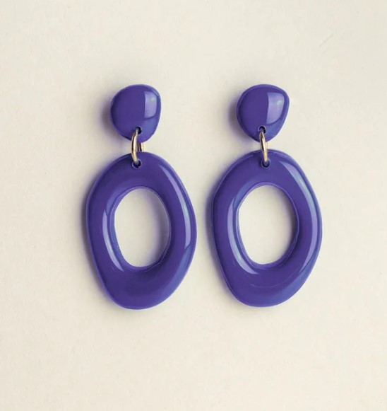 Earrings Elin Blueberry
