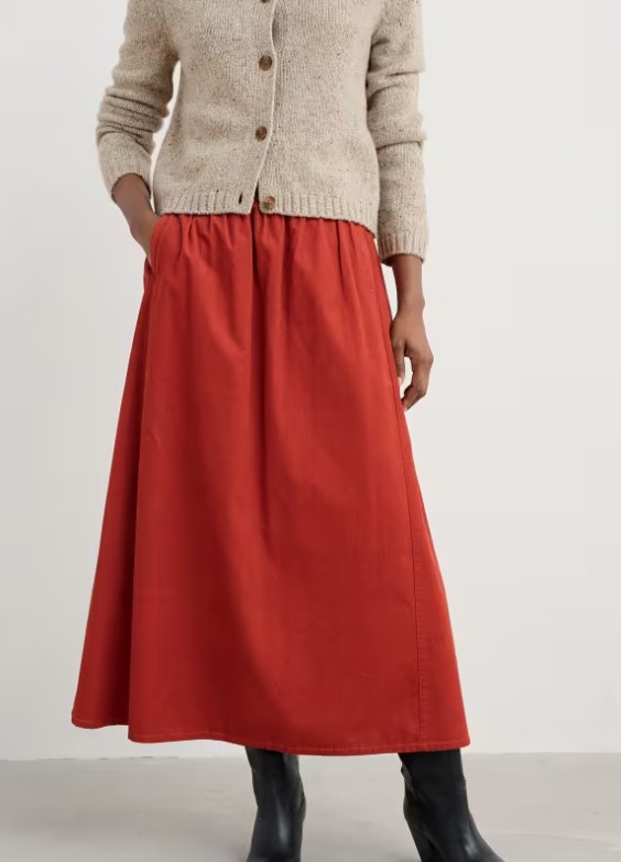 Mevagissey Dark Skirt Cinnamon