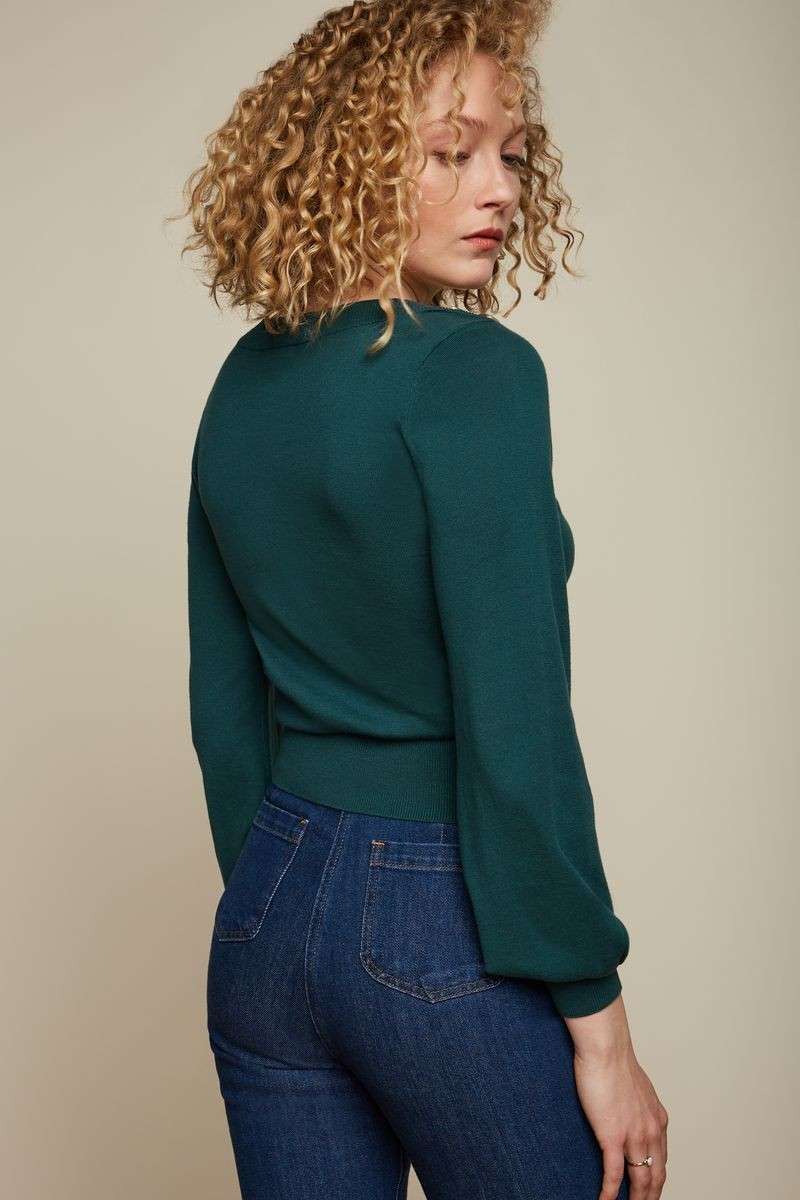 Marie Bell Top Cottonclub Pine Green