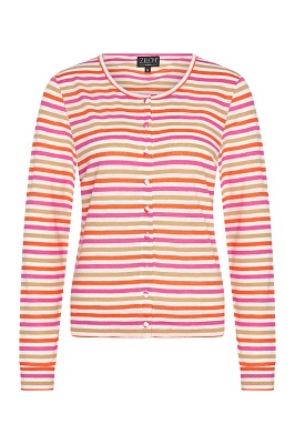 Cardigan Roundneck Stripes Multi Lollypop