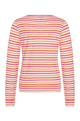 Cardigan Roundneck Stripes Multi Lollypop