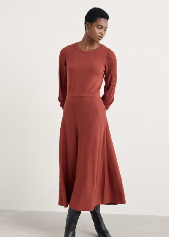 Herring Gull Dress Burgundy