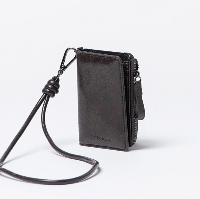 Small Crackled Wallet Chocolate