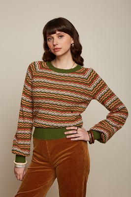 Raglan Sweater Twitty Olive Green
