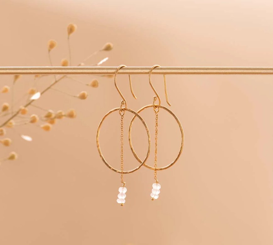 Talent Rose Quartz Earrings