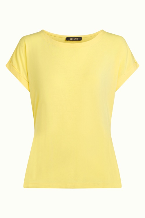 Aria Top Caprice Lemon Yellow