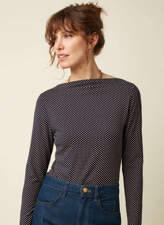 Marina Top Piper Ink Blue