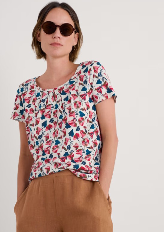 Appletree T- Shirt Parasol Floral Chalk