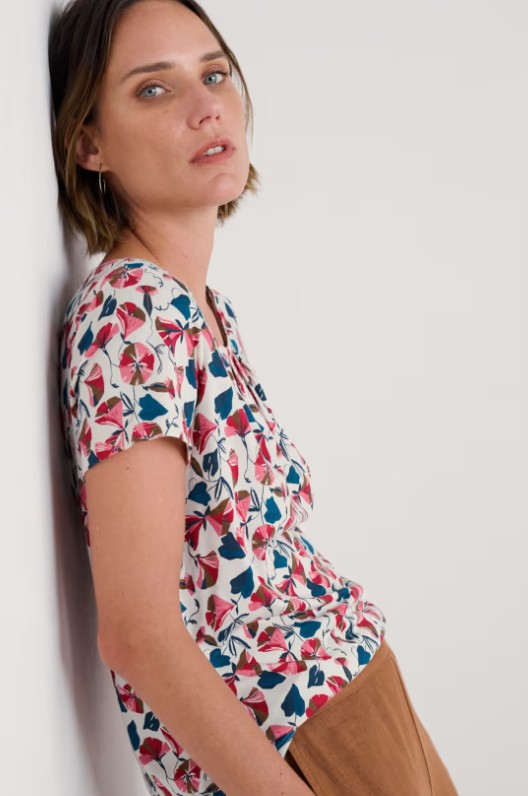 Appletree T- Shirt Parasol Floral Chalk