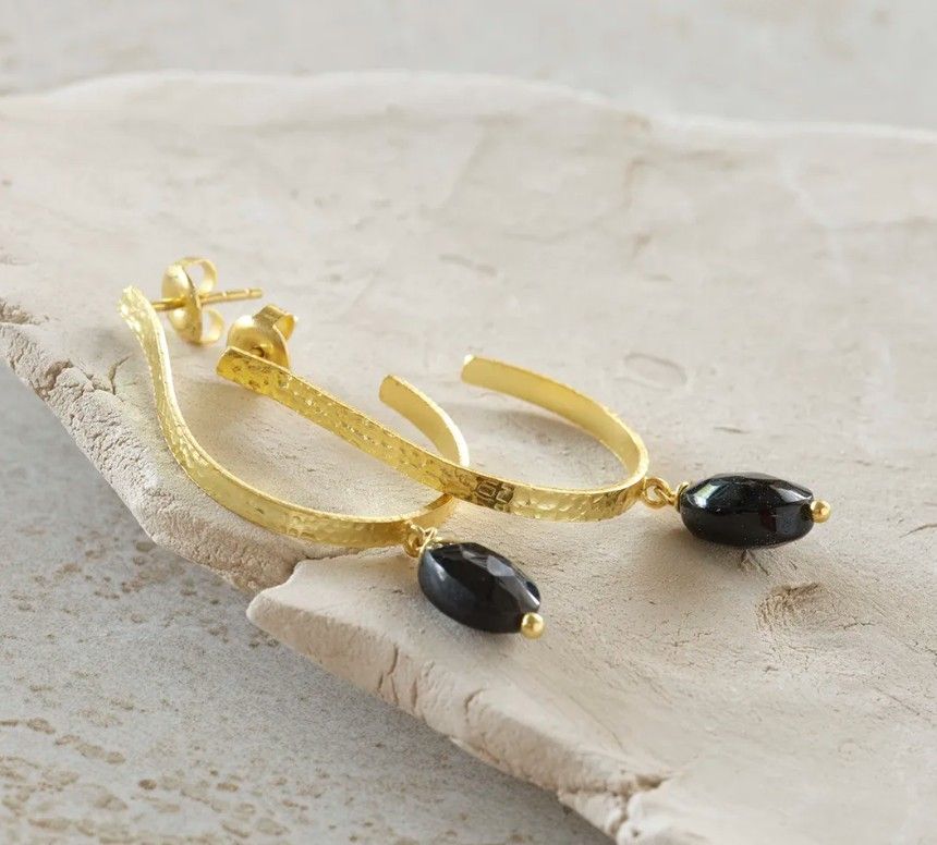 Attracted Black Onyx Earrings